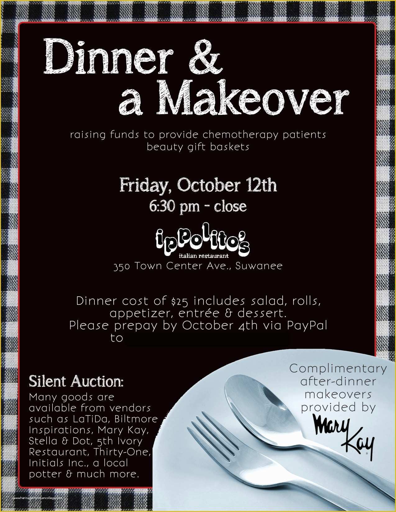Free Dinner Sale Flyer Template Of Flyer Dinner & A Makeover