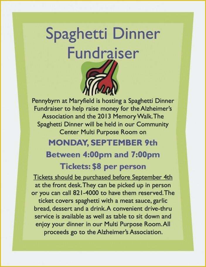 Free Dinner Sale Flyer Template Of Spaghetti Dinner Flyer Template Dinner Fundraiser Flyers