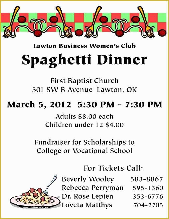 Free Dinner Sale Flyer Template Of Spaghetti Flyer