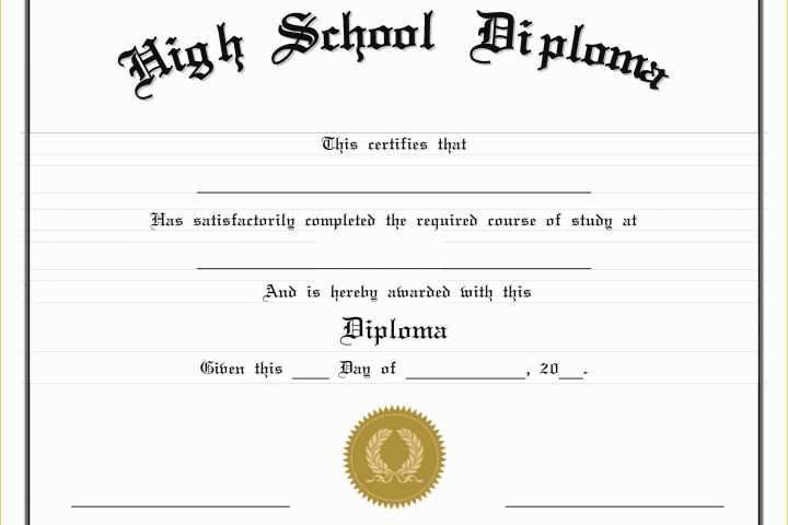 Free Diploma Templates Of Awesome Free High School Diploma Template with Seal Pdf