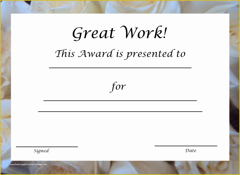 Free Diploma Templates Of Free Printable Award Certificate Template