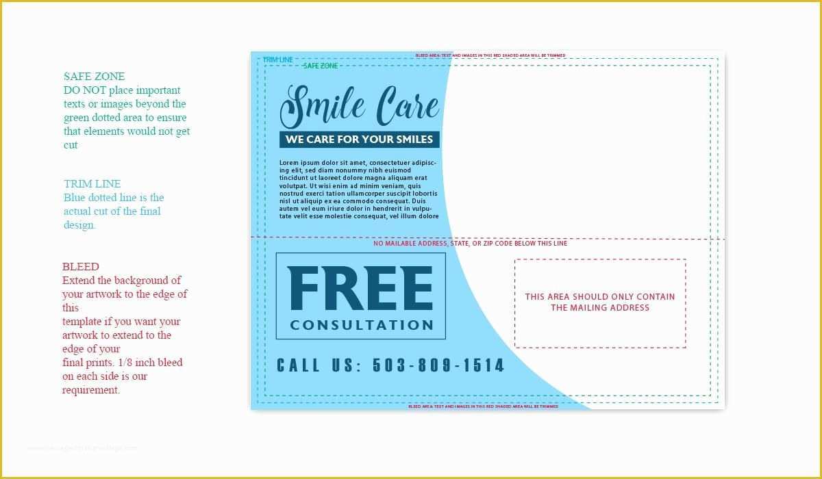 Free Direct Mail Postcard Templates Of A Guide to Standard Postcard Sizes for Mailing