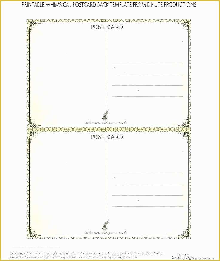 Free Direct Mail Postcard Templates Of Blank Postcards Postcard Template Word 4 X 6 Templates for