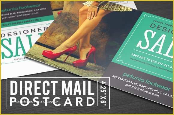 Free Direct Mail Postcard Templates Of Direct Mail Postcard Postcard Templates Creative Market