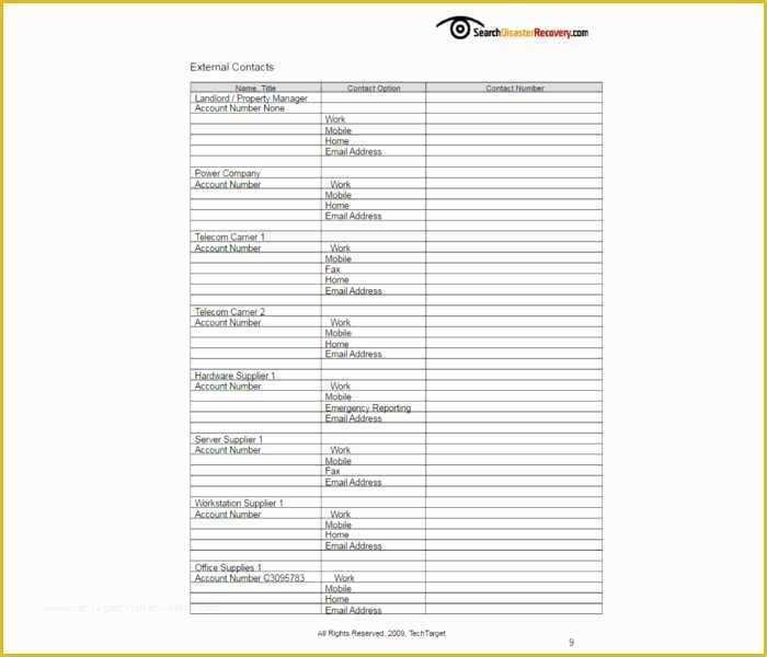 Free Disaster Recovery Plan Template Of 7 Disaster Recovery Plan Templates Free Pdf Doc formats
