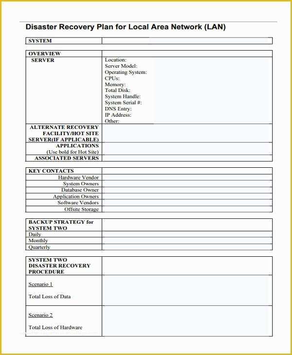 Free Disaster Recovery Plan Template Of 9 Disaster Plan Templates Free Sample Example format