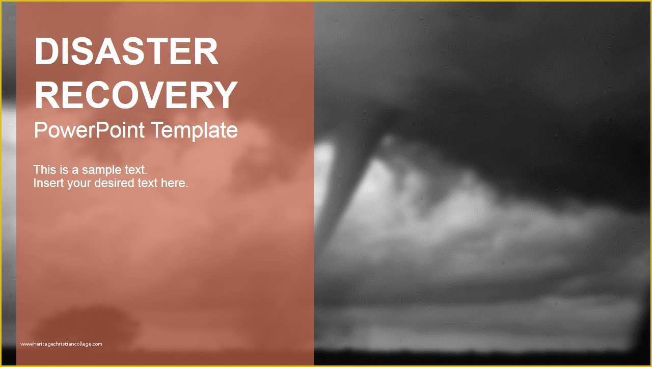 Free Disaster Recovery Plan Template Of Disaster Recovery Powerpoint Template Slidemodel
