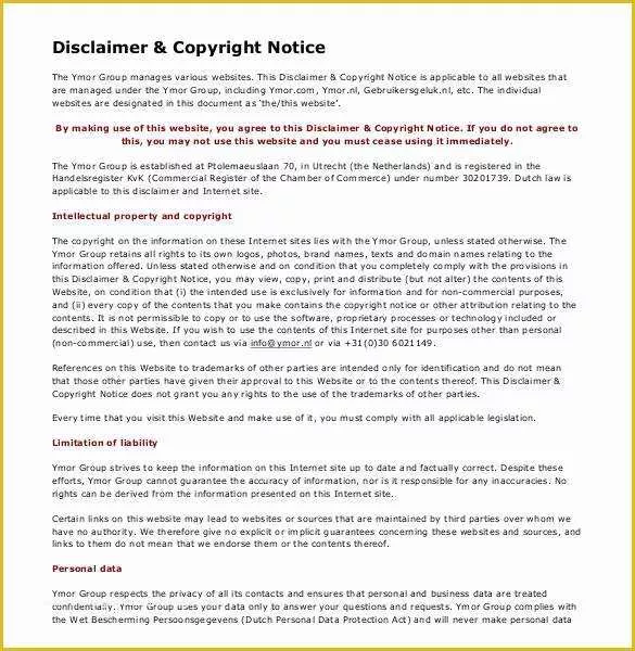 Free Disclaimer Template for Website Of Download Free software How to Make A Copyright Page for An