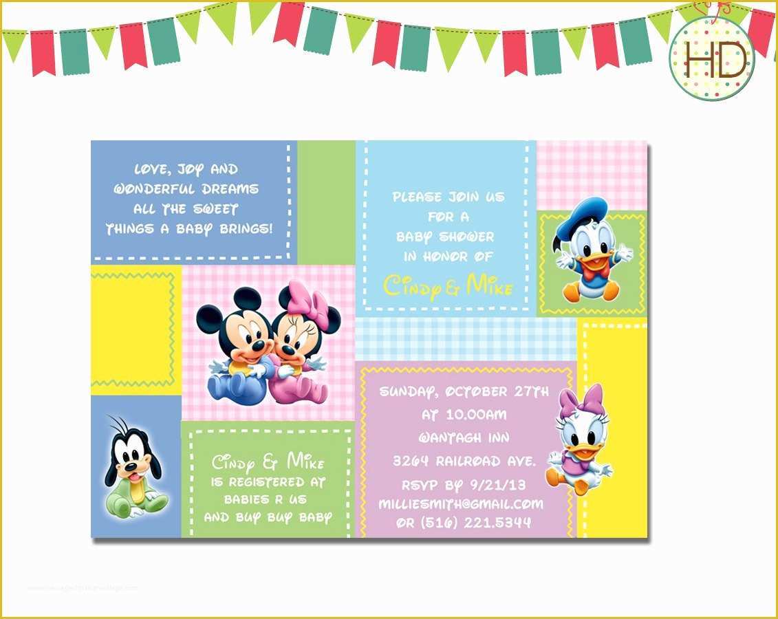Free Disney Baby Shower Invitation Templates Of Disney Baby Shower Invitation Disney Castle Baby by