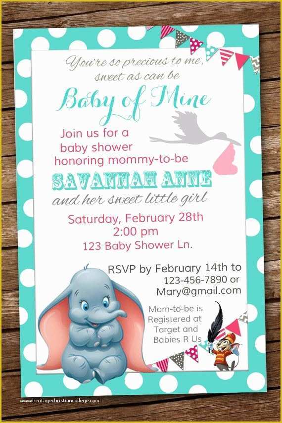 Free Disney Baby Shower Invitation Templates Of Disney Baby Shower Invitations Party Xyz