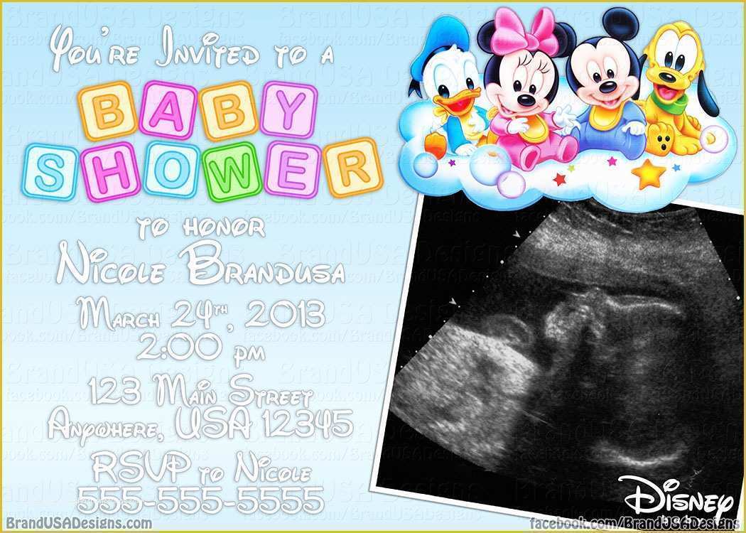 Free Disney Baby Shower Invitation Templates Of Disney Baby Shower Invitations Template