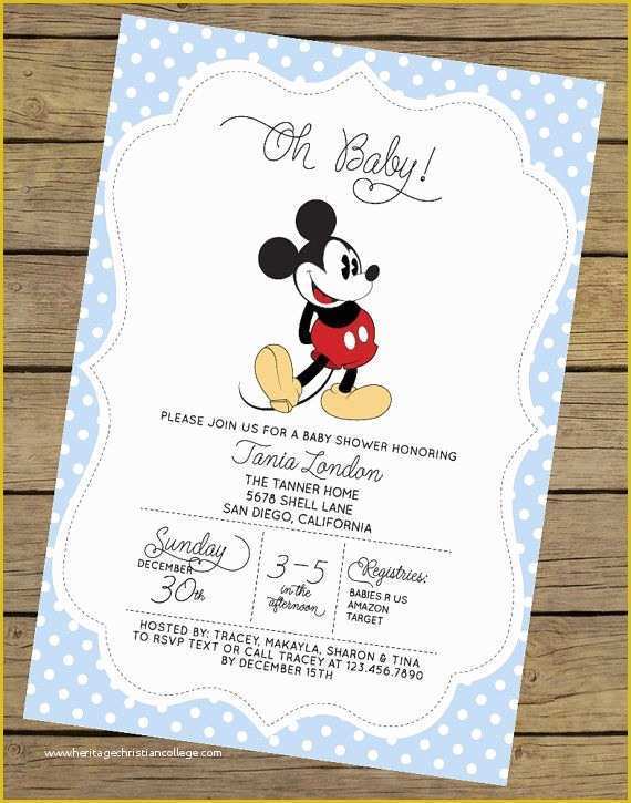 41 Free Disney Baby Shower Invitation Templates Heritagechristiancollege