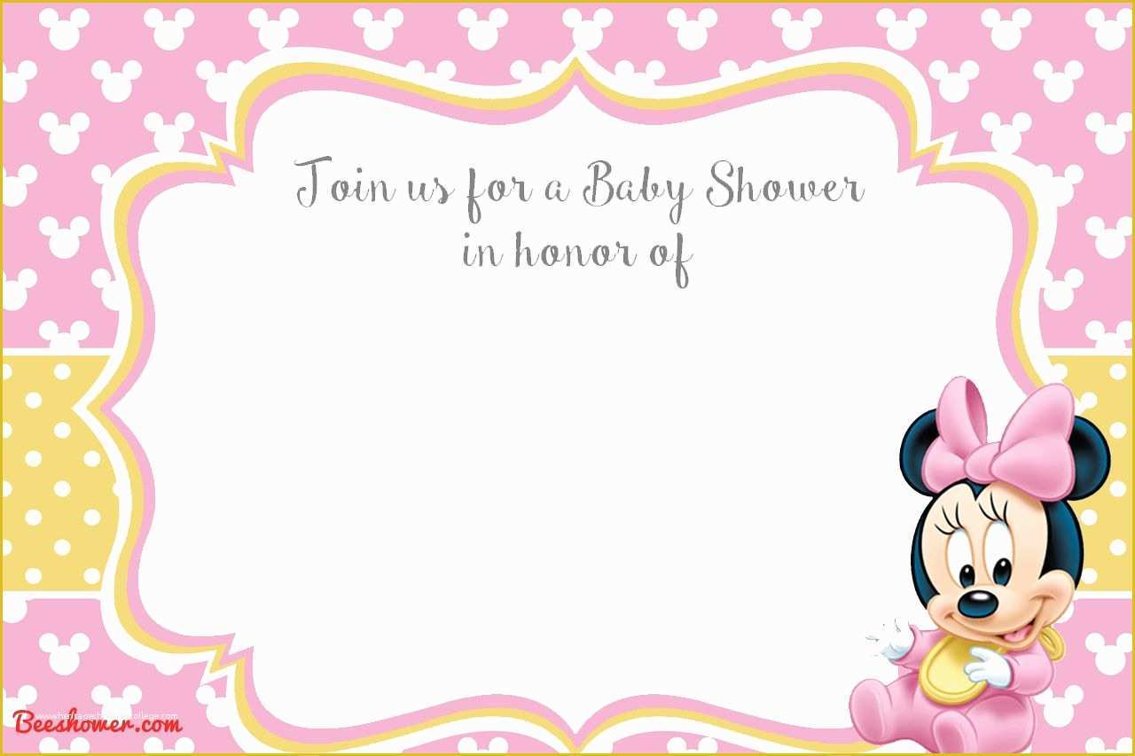 Free Disney Baby Shower Invitation Templates Of Free Printable Disney Baby Shower Invitations