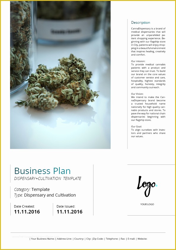 Free Dispensary Security Plan Template Of Dispensary Business Plan