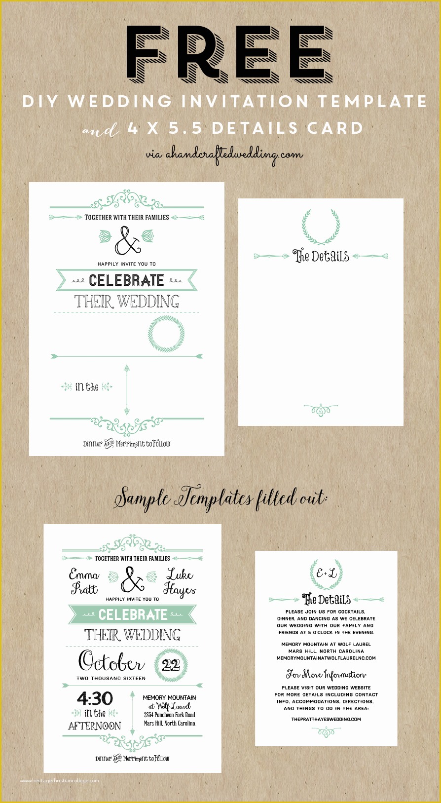 Free Diy Invitation Templates Of Best 25 Free Wedding Invitation Templates Ideas On