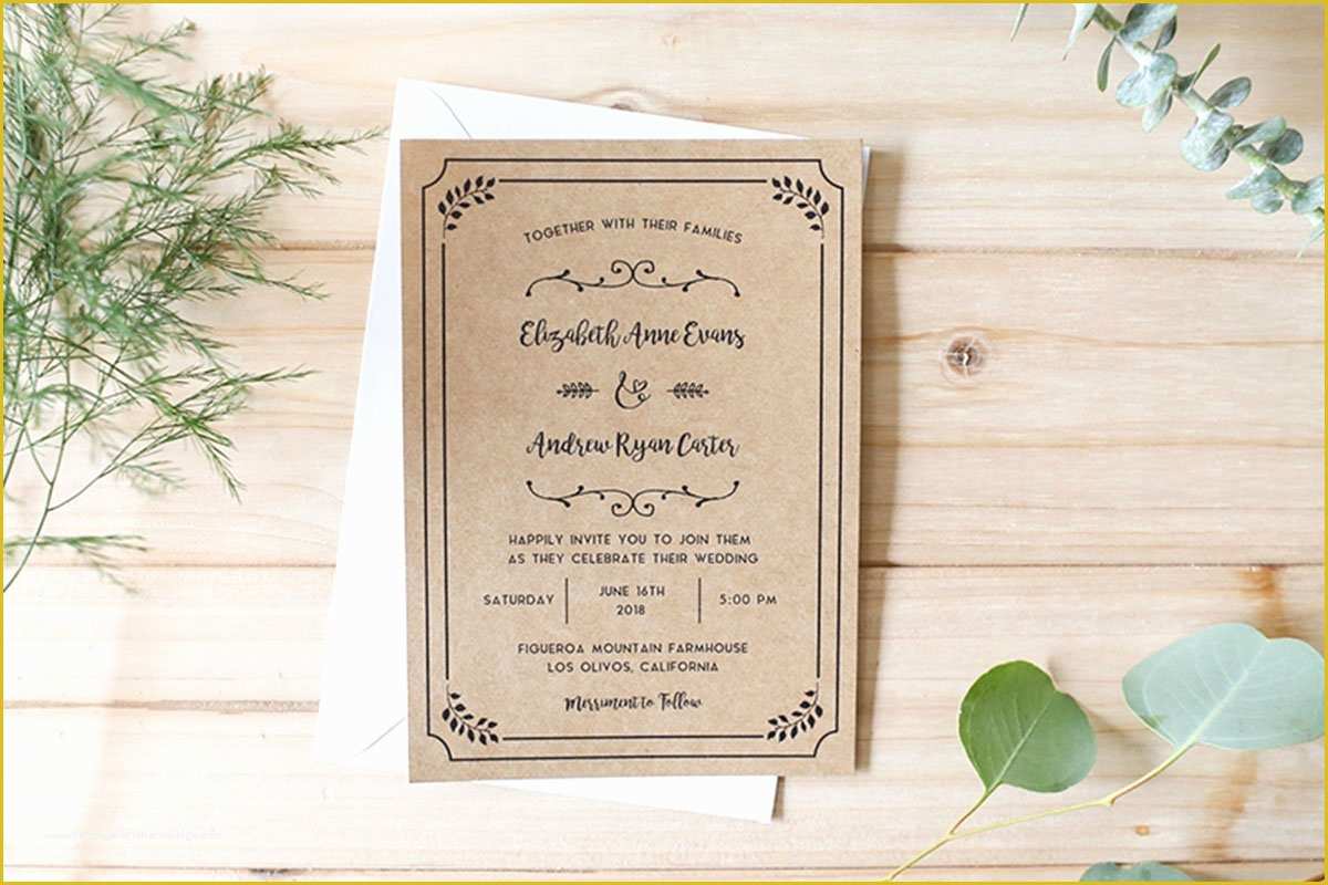 Free Diy Invitation Templates Of Diy Wedding Invitations Your Ultimate Guide with Templates
