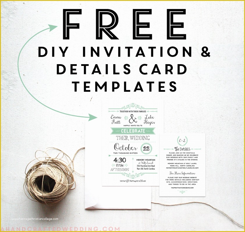 Free Diy Invitation Templates Of Free Printable Wedding Invitation Template