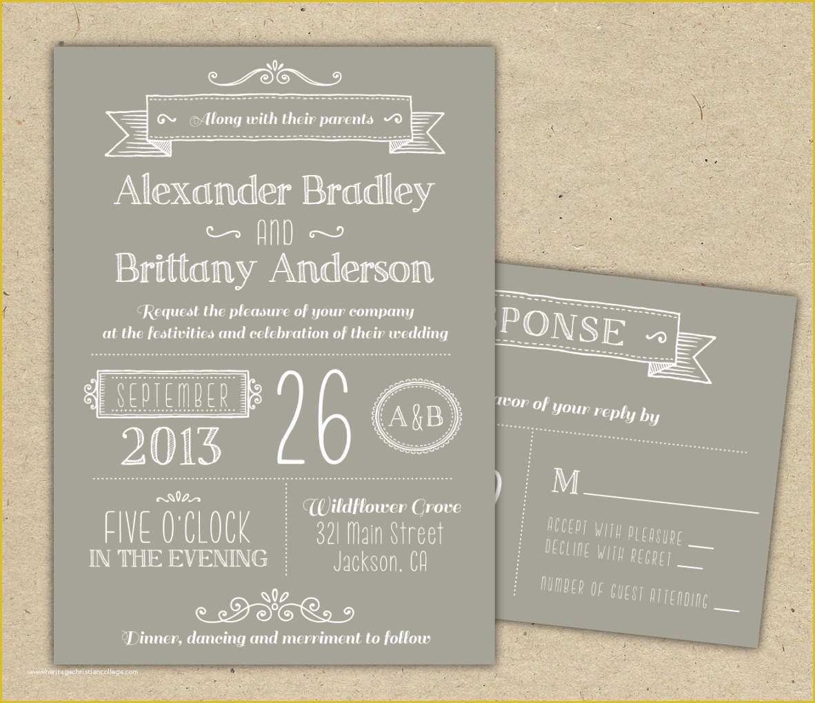 Free Diy Invitation Templates Of Wedding Invitation Modern Invitation Template Diy by