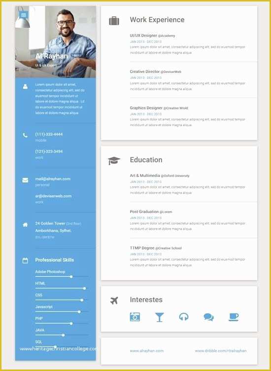 Free Diy Website Templates Of Cv Template Line