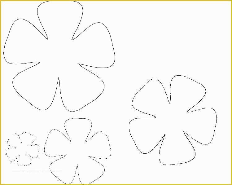 Free Diy Website Templates Of Paper Flower Template Printable Free Templates Giant Diy