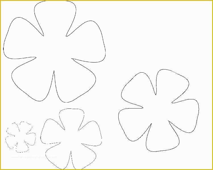 Free Diy Website Templates Of Paper Flower Template Printable Free Templates Giant Diy