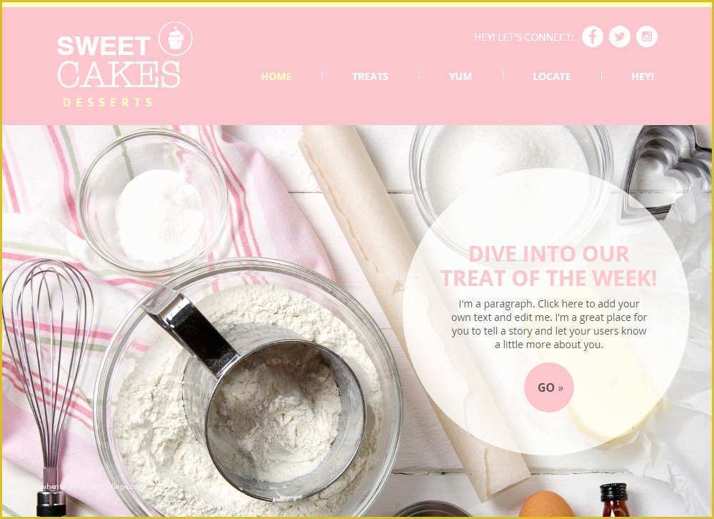 Free Diy Website Templates Of Premade Website Template Diy Bakery Web Design Seo HTML5