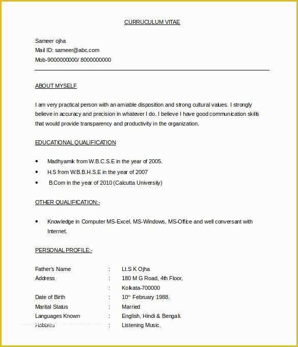 Free Doc Resume Templates Of 37 Bpo Resume Templates Pdf Doc