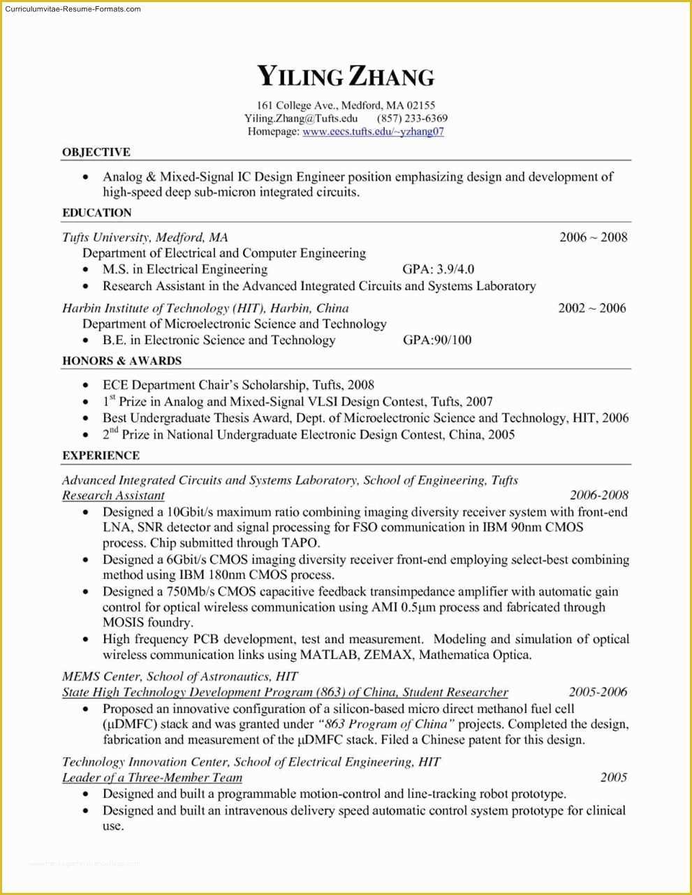 Free Doc Resume Templates Of Free Resume Templates Pdf