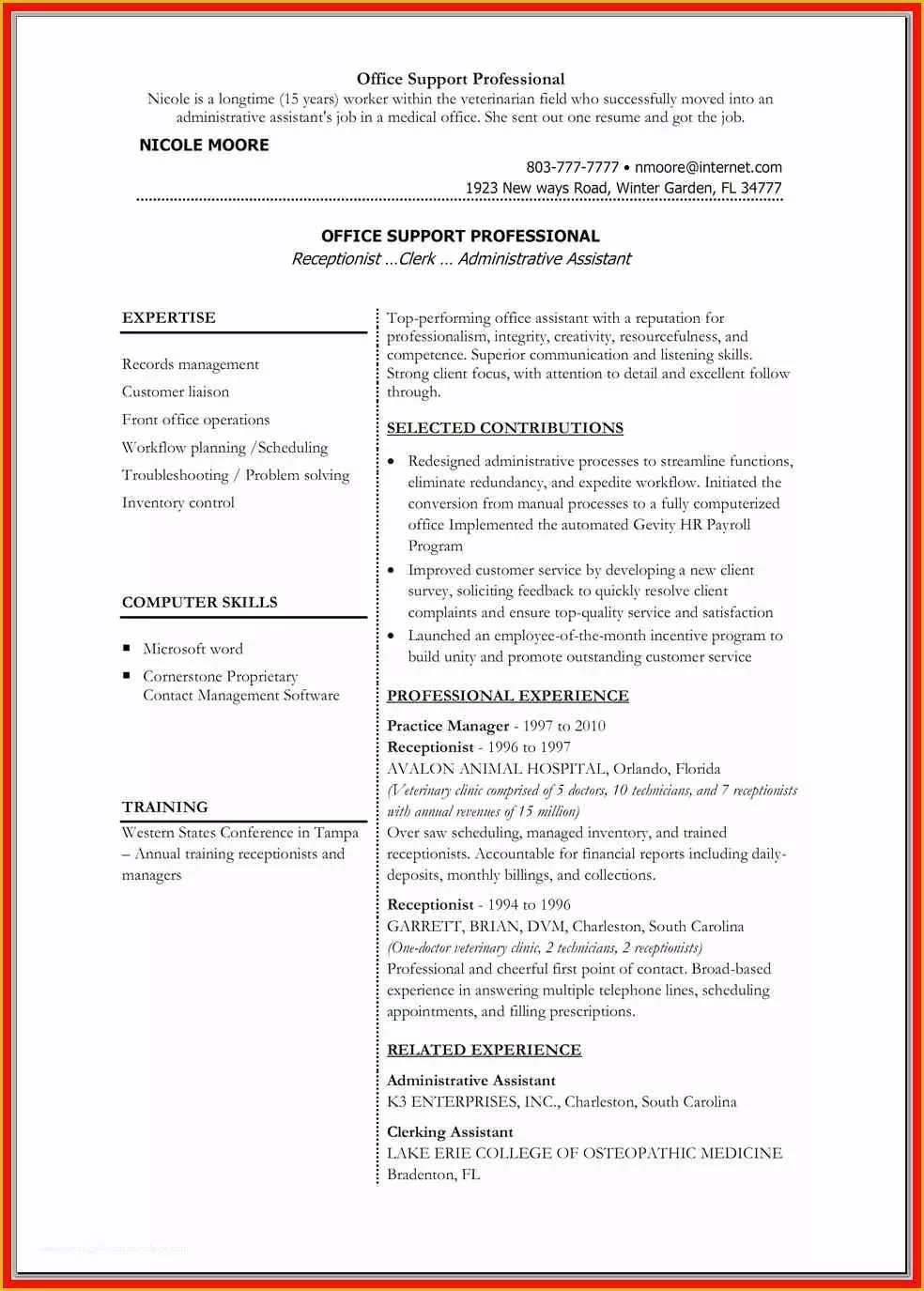 Free Doc Resume Templates Of Resume Word Doc Template