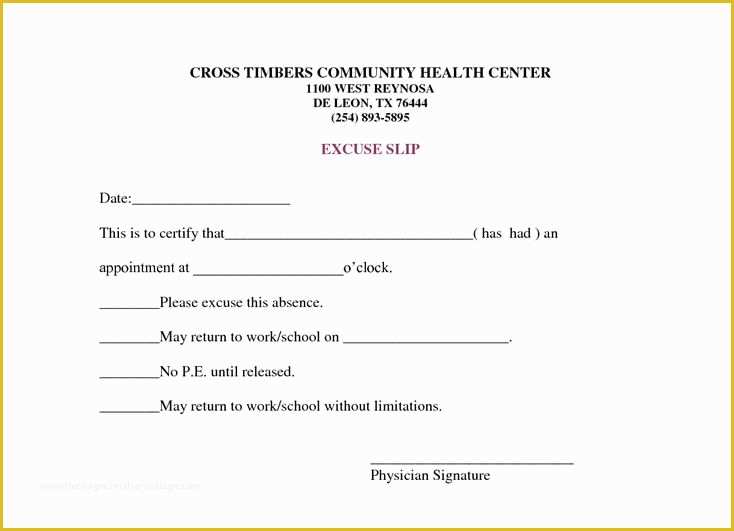 Free Doctors Excuse Template Of 21 Free Doctor Note Excuse Templates Template Lab