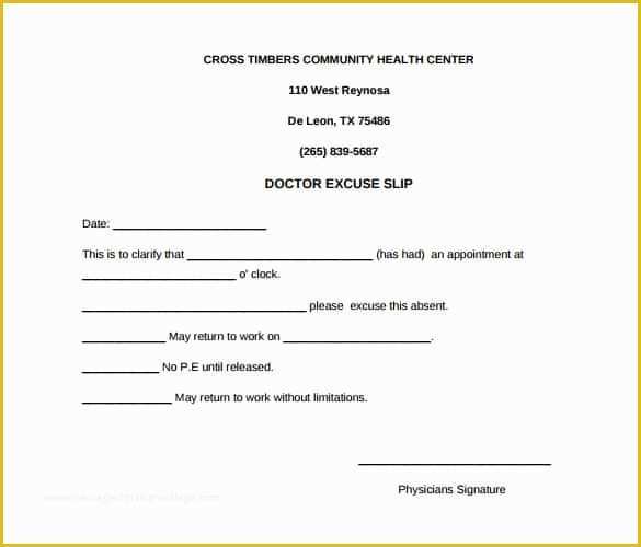 Free Doctors Excuse Template Of 31 Doctors Note Templates Pdf Doc