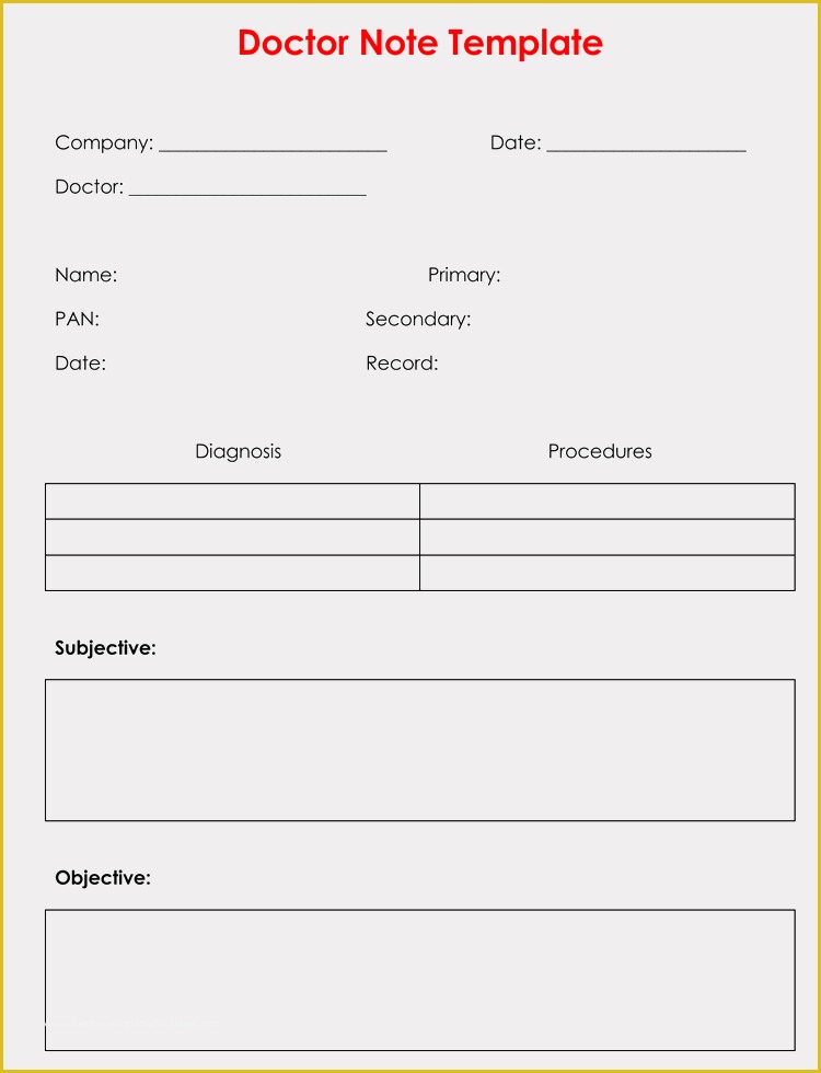 Free Doctors Excuse Template Of 36 Free Fill In Blank Doctors Note Templates for Work