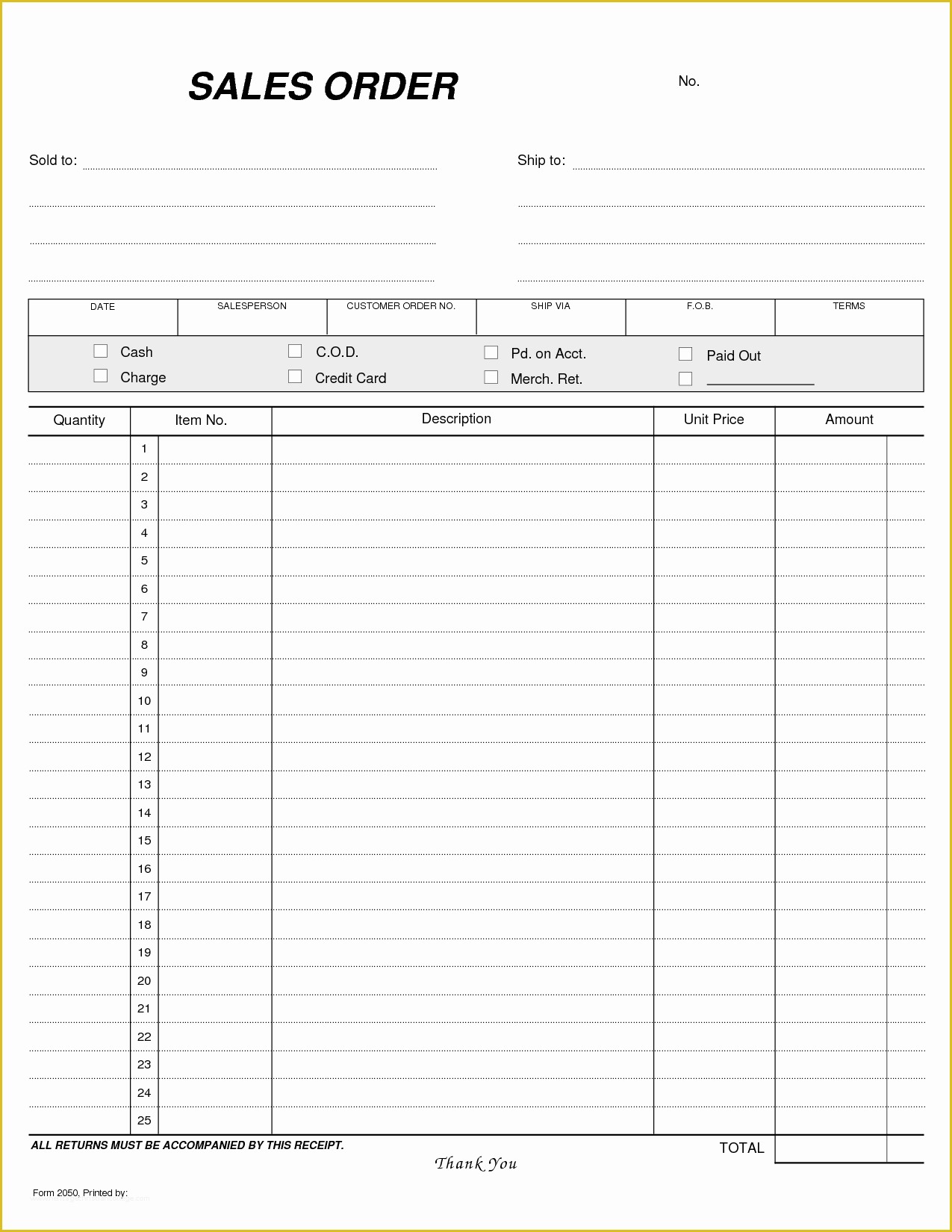 Free Document Templates Download Of Blank order form Template Mughals