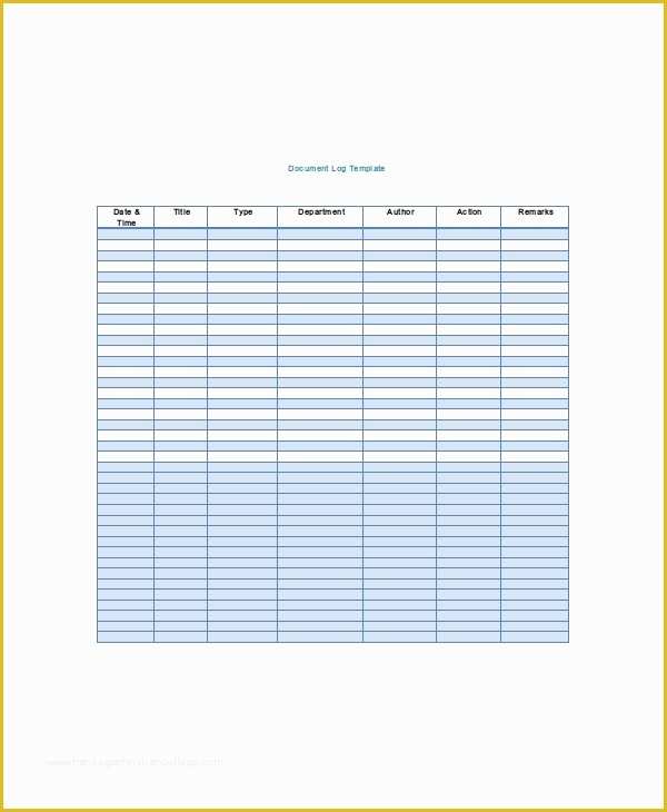 Free Document Templates Download Of Log Sheet Template 18 Free Word Excel Pdf Documents