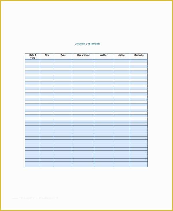 Free Document Templates Download Of Log Sheet Template 18 Free Word Excel Pdf Documents
