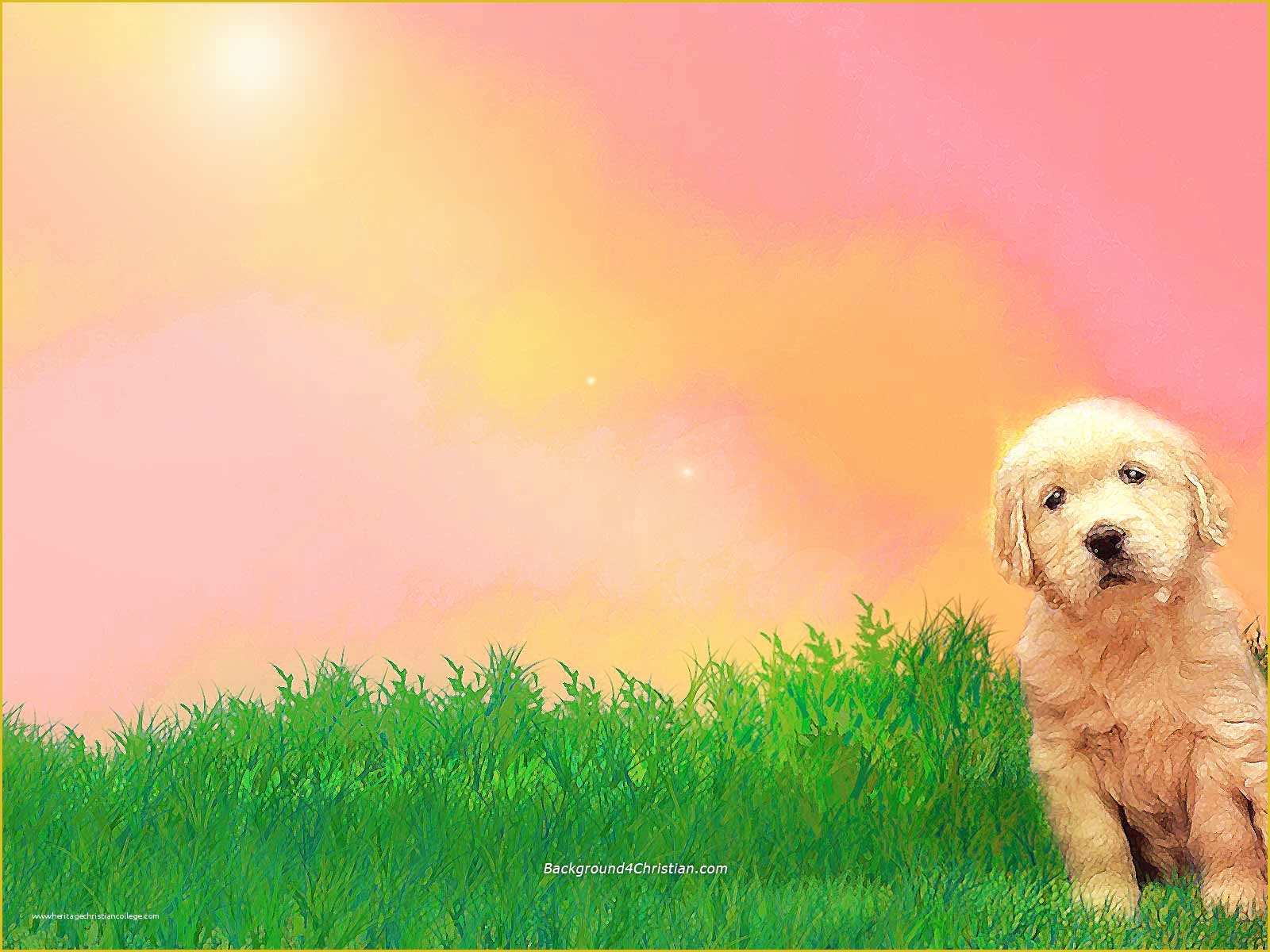 Free Dog Powerpoint Template Of Clipart for Powerpoint Dog Background