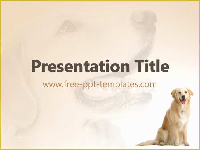 Free Dog Powerpoint Template Of Dog Ppt Template