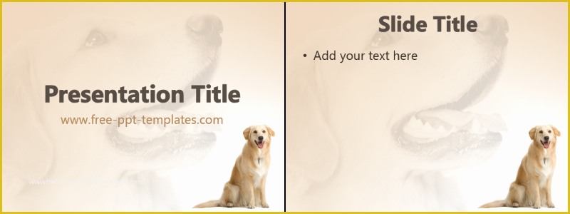 Free Dog Powerpoint Template Of Dog Ppt Template