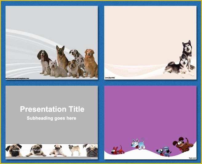 Free Dog Powerpoint Template Of Free Powerpoint Templates Dogs Pets Best Friend