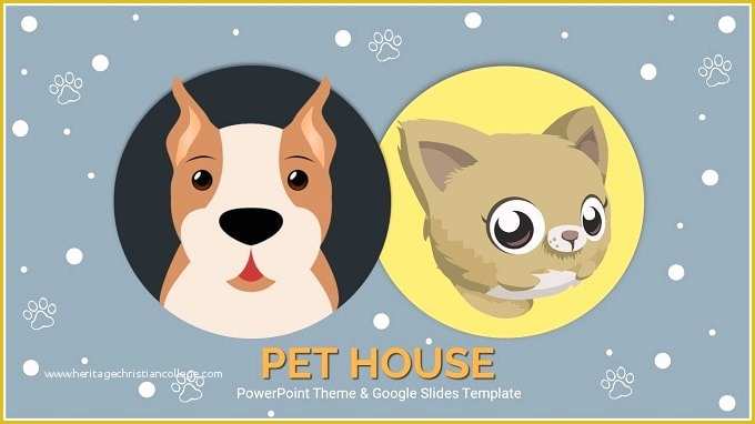 Free Dog Powerpoint Template Of Pet House Free Powerpoint themes and Google Slides Templates