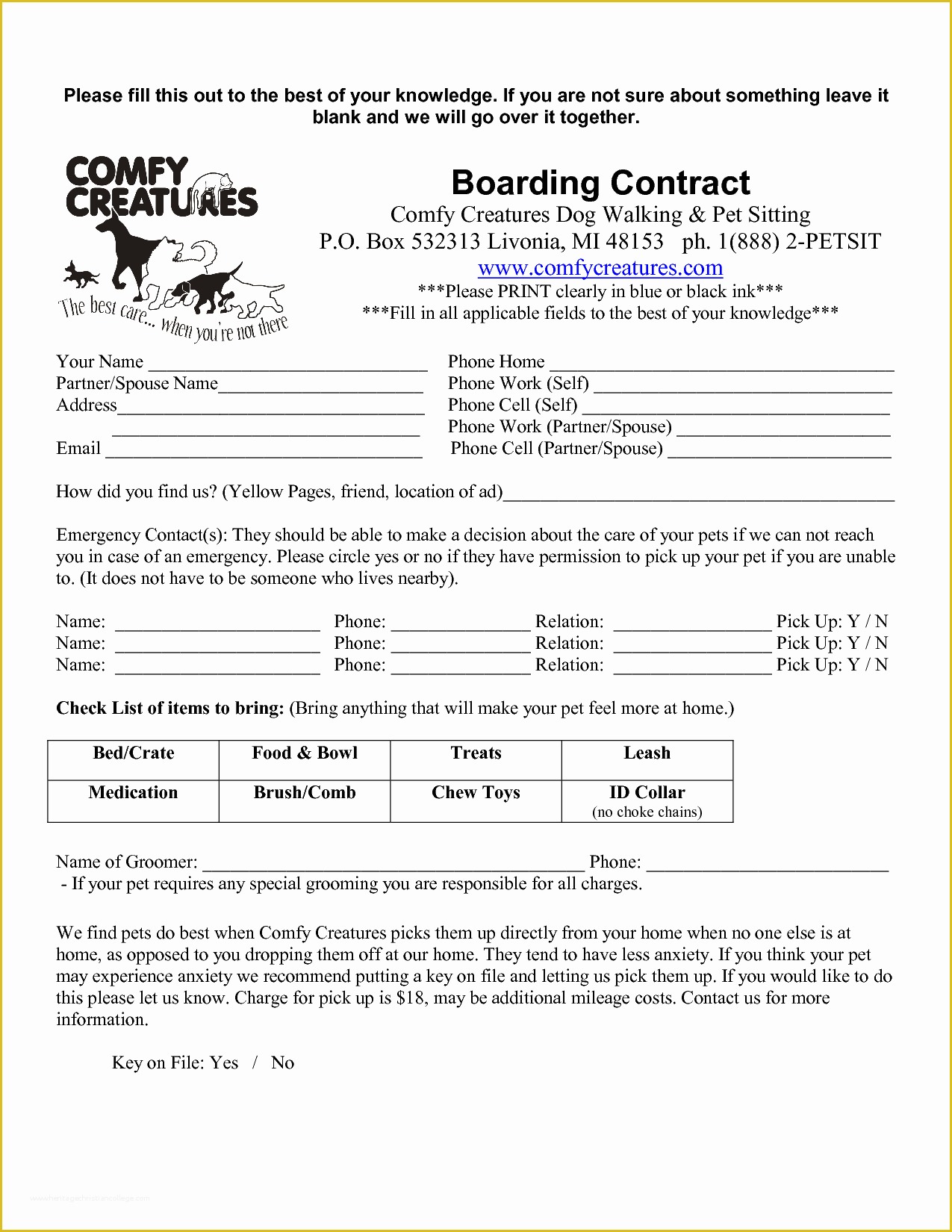 Free Dog Training Contract Template Of Stud Service Dog Breeding