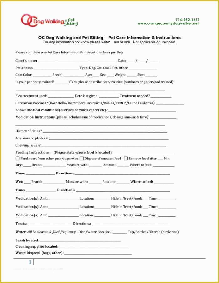 Free Dog Training Contract Template Of Dog Walking and Pet Sitting Contract Template Templates