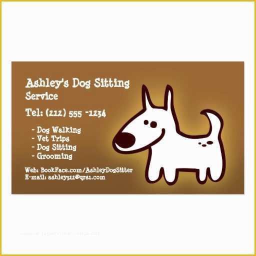 Free Dog Walking Business Card Template Of Create Your Own Dog Walker Business Cards Page4