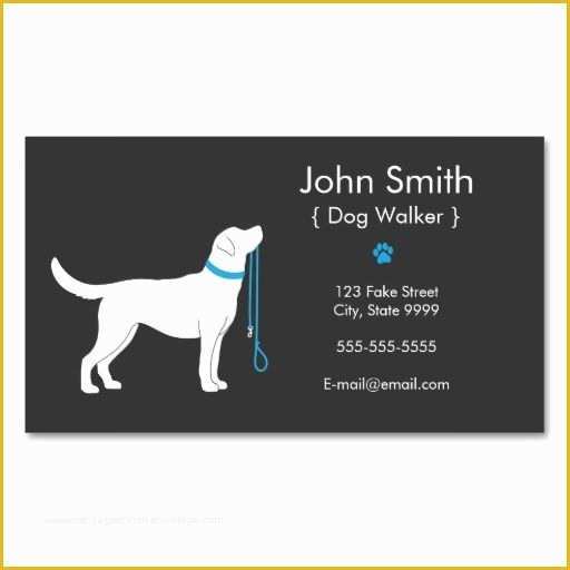 Free Dog Walking Business Card Template Of Dog Walker Business Card Zazzle