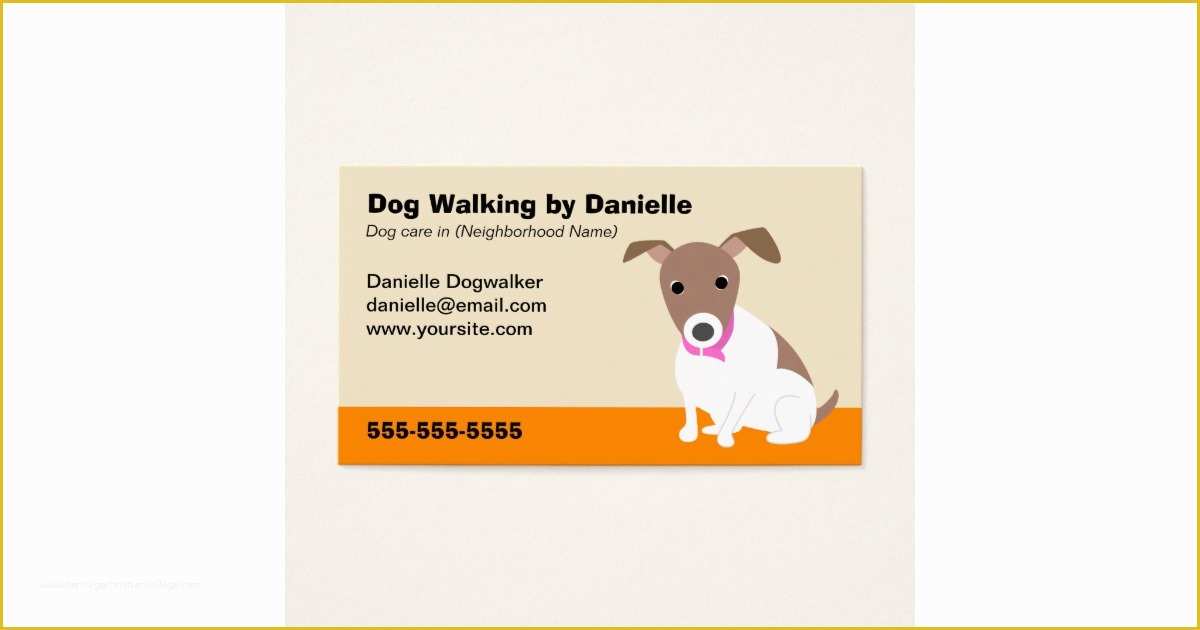 Free Dog Walking Business Card Template Of Dog Walking Business Business Card