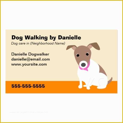 Free Dog Walking Business Card Template Of Dog Walking Business Double Sided Standard Business Cards