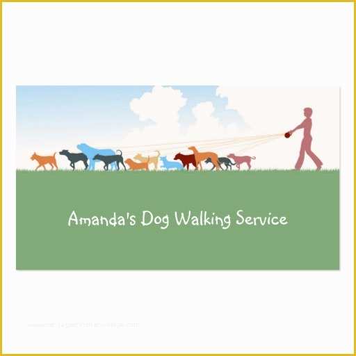 Free Dog Walking Business Card Template Of Dog Walking Service Business Card