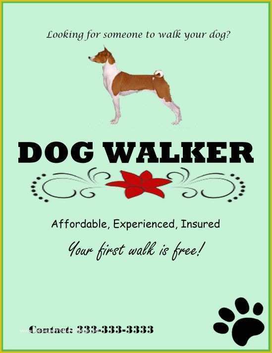 Free Dog Walking Templates Of 25 Dog Walking Flyers for Small Dog Sitting Businesses