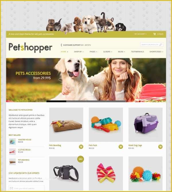 Free Dog Website Templates Of 23 Pet Website themes & Templates