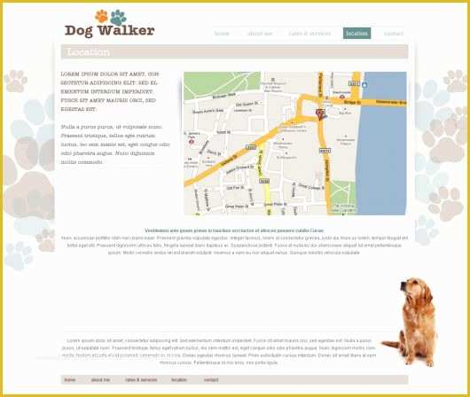 Free Dog Website Templates Of Dog Walking Website Template